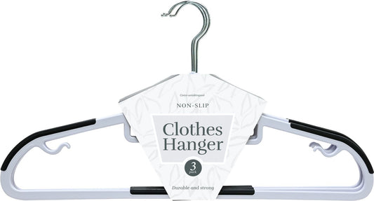 Coat Hanger Anti-Slip 3 Pack 45cm 2 Assorted