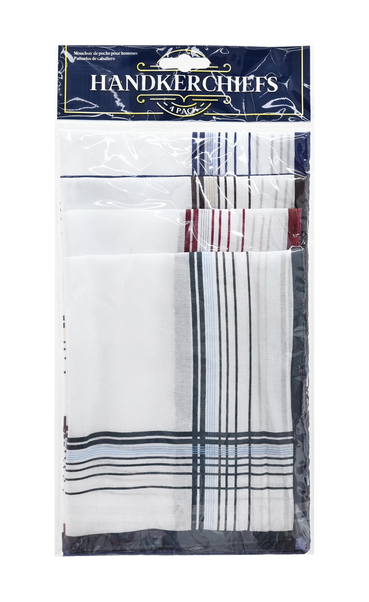 Mens Handkerchiefs 4-Pack - Cotton Blend