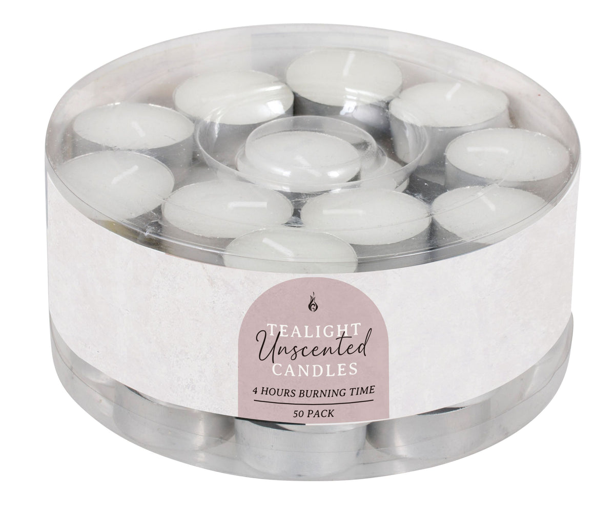 Tea Light Candles 14g 50-Pack - Bulk Value