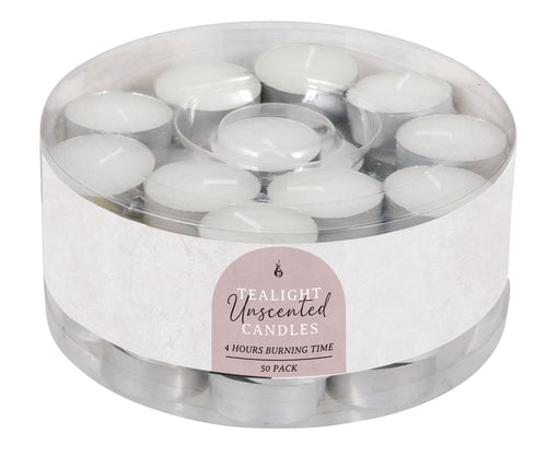 Tea Light Candles 14g 50-Pack - Bulk Value