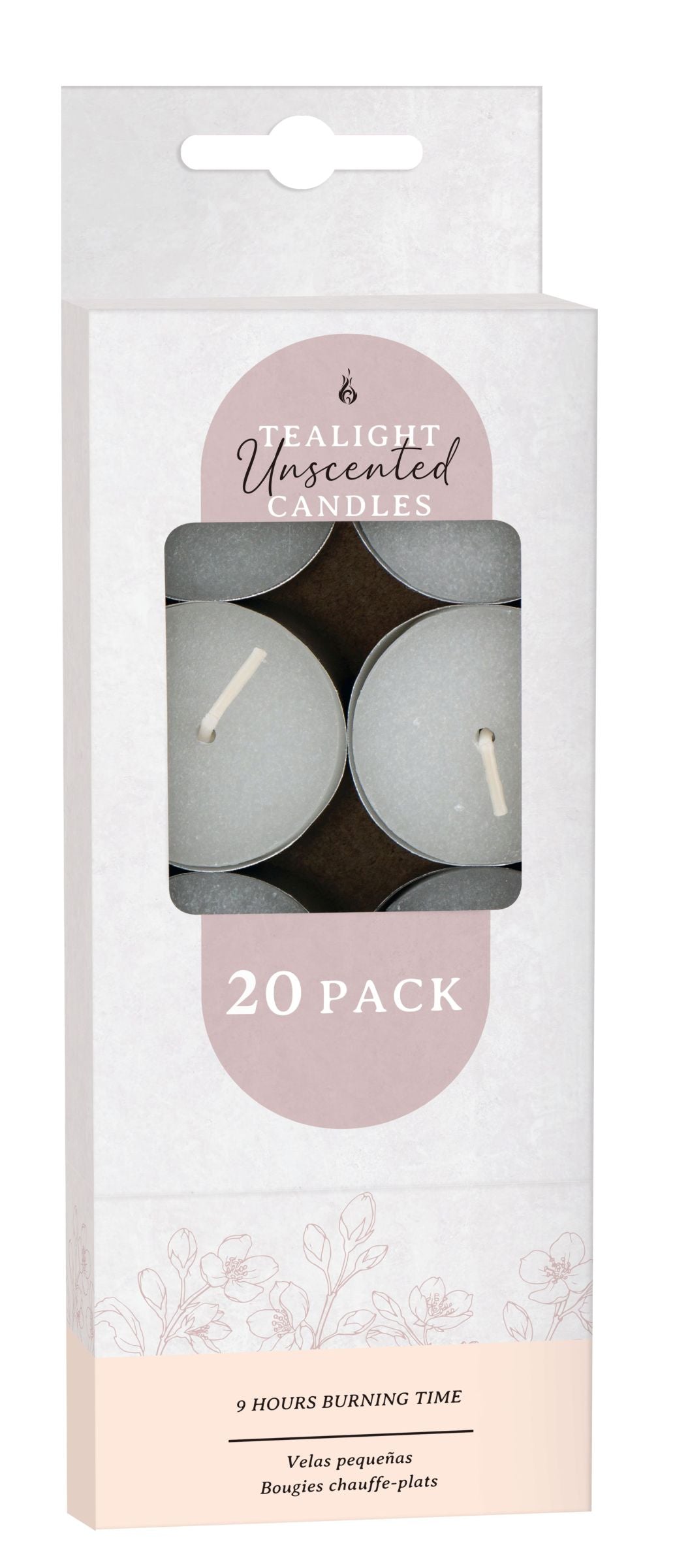Tea Light Candles 14g 20-Pack - Unscented