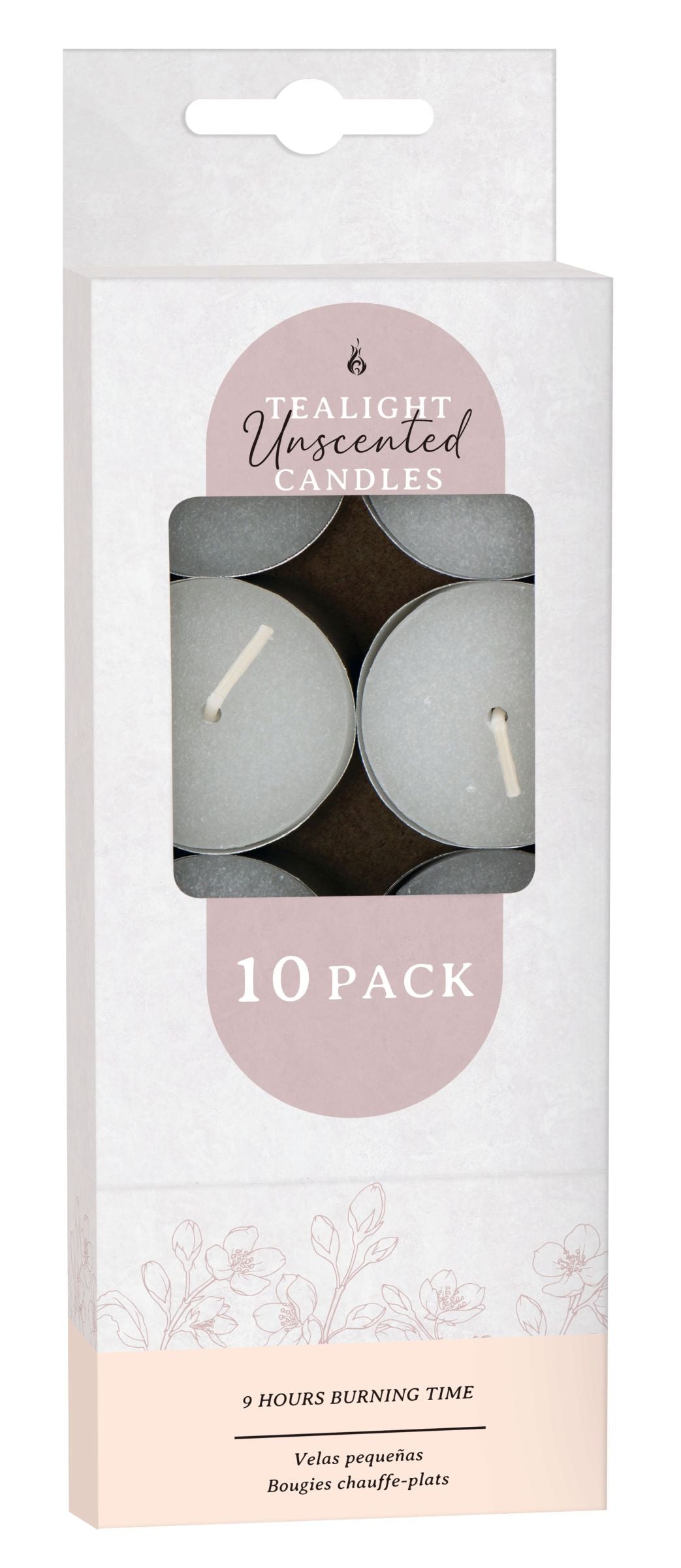 Tea Light Candles 23g 10-Pack - Unscented