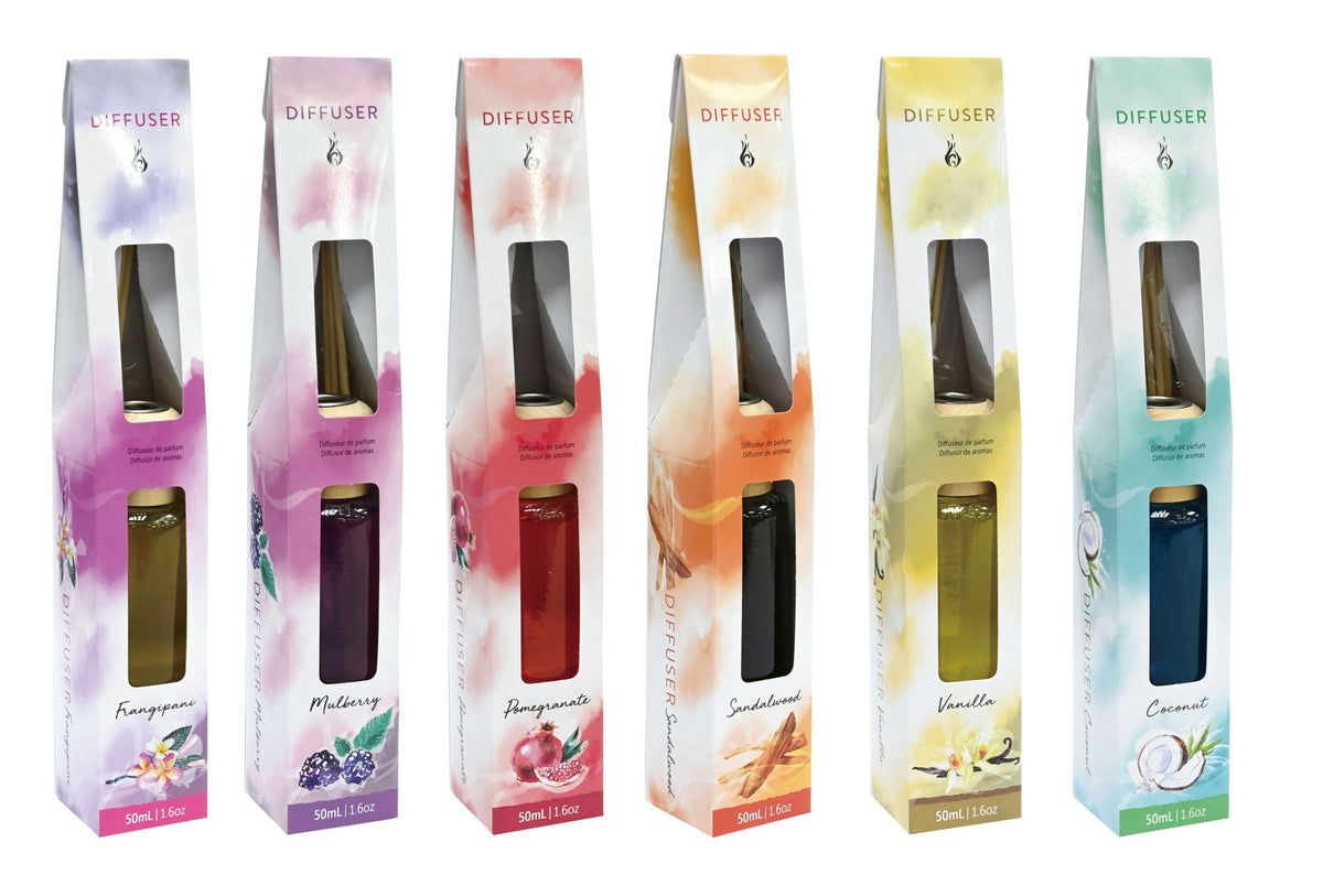 Reed Diffuser 50mL - 6 Assorted Scents