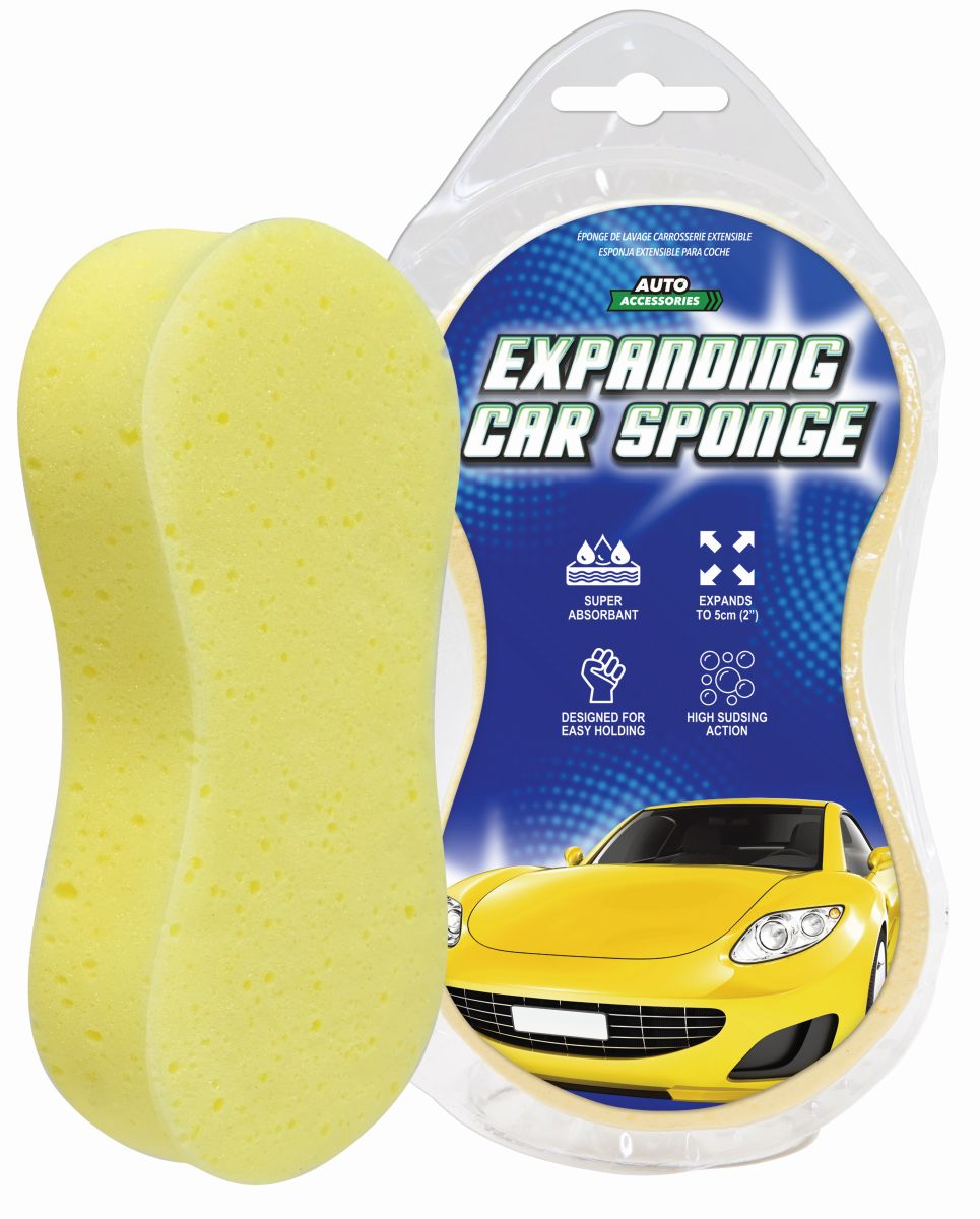 Vacuum Sealed Car Sponge - Space-Saving