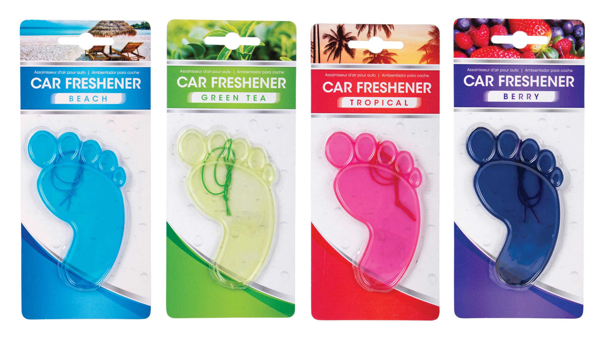 Foot-Shaped Air Freshener - 4 Assorted Scents