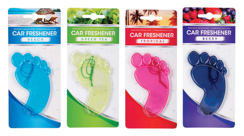 Foot-Shaped Air Freshener - 4 Assorted Scents