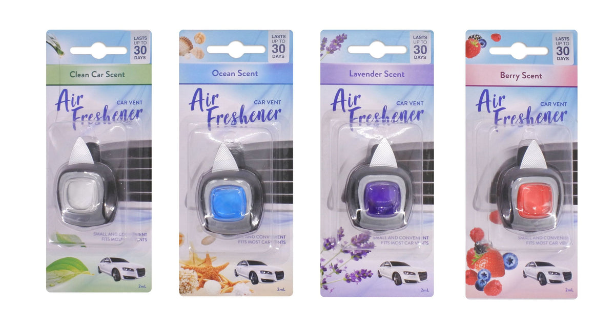 Car Vent Air Freshener 2mL - 4 Assorted Scents