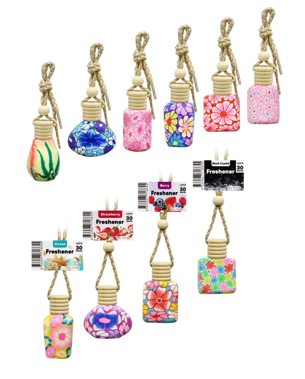 Car Air Freshener 8mL - 10 Assorted Scents