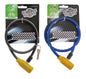 Bicycle Cable Lock 80cm 2 Assorted Colours