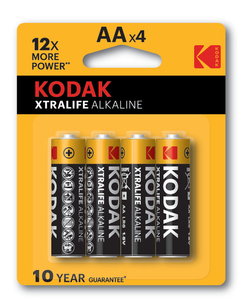 Kodak AA Alkaline Batteries 4-Pack