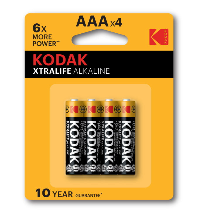 Kodak AAA Alkaline Batteries 4-Pack