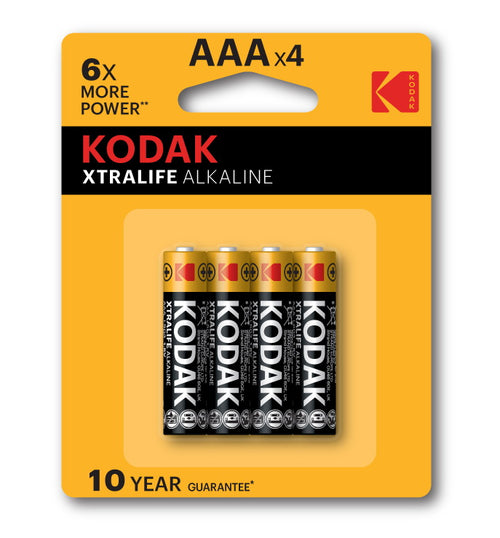 Kodak AAA Alkaline Batteries 4-Pack