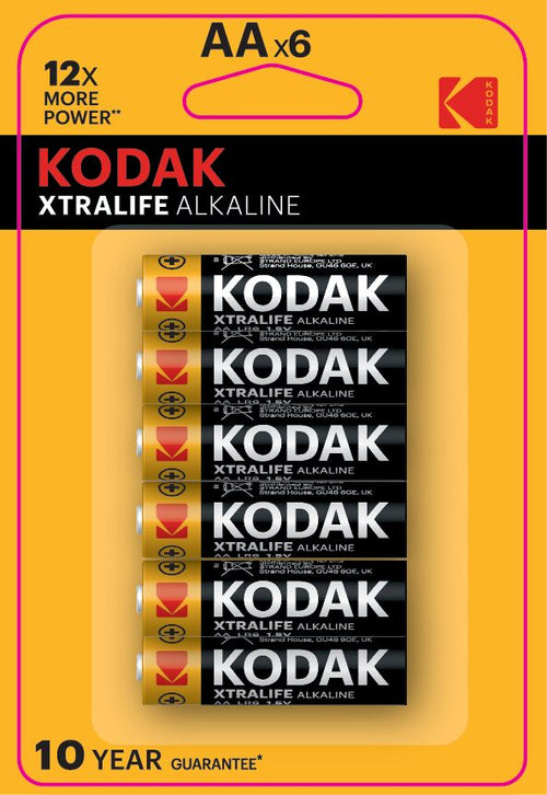 Kodak AA Alkaline Batteries 6-Pack