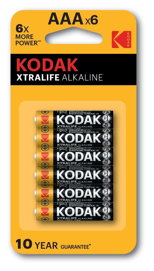 Kodak AAA Alkaline Batteries 6-Pack