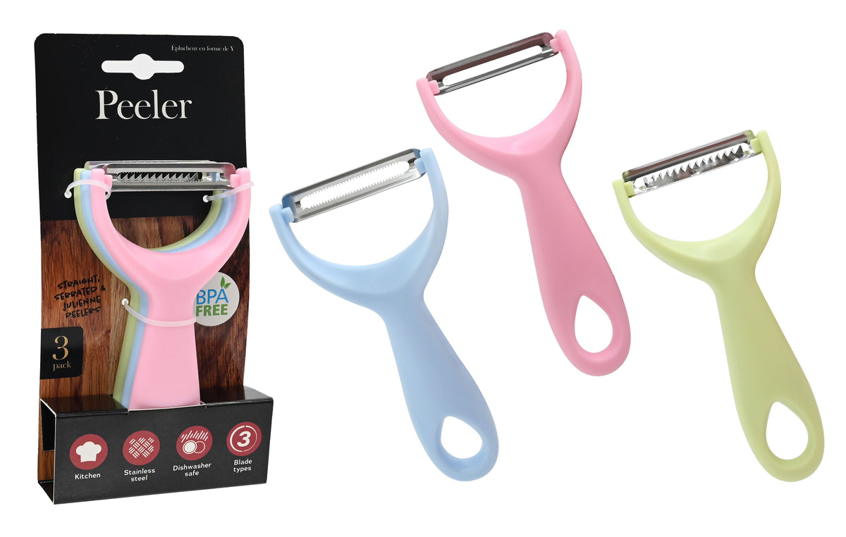 Y-Shape Peeler Stainless Steel 3PK
