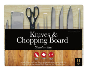 Knife & Chopping Board Set 11-Piece - Complete Kitchen