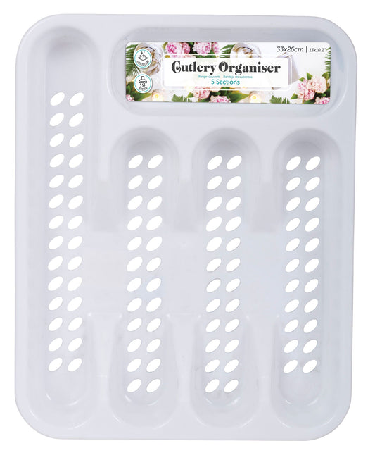 Cutlery Organiser 5 Sections 33 x 26cm