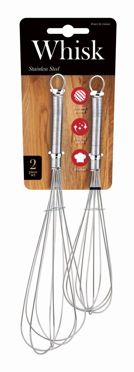 Whisk Stainless Steel 2 Piece Set