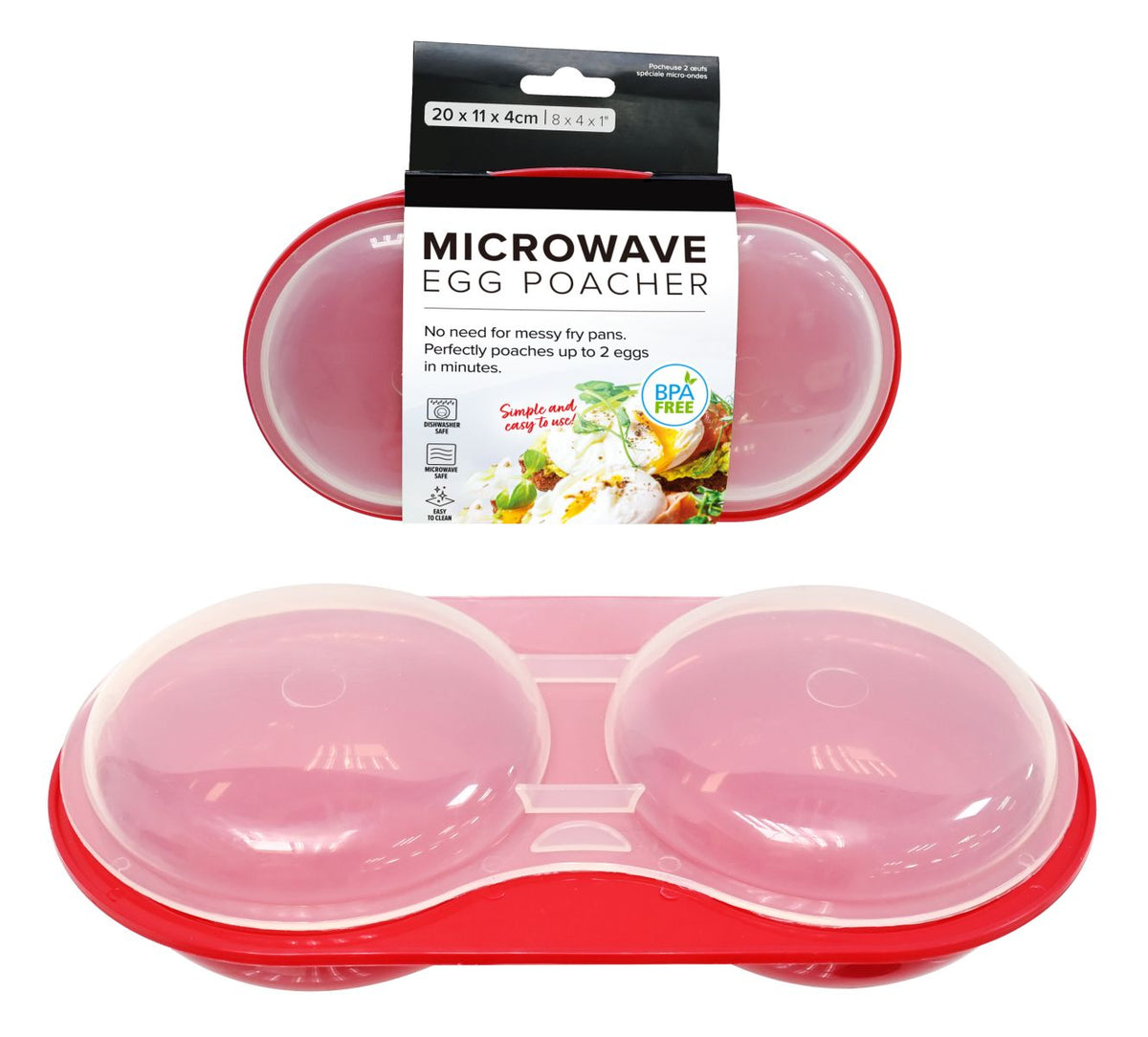 Microwave 2 Egg Poacher