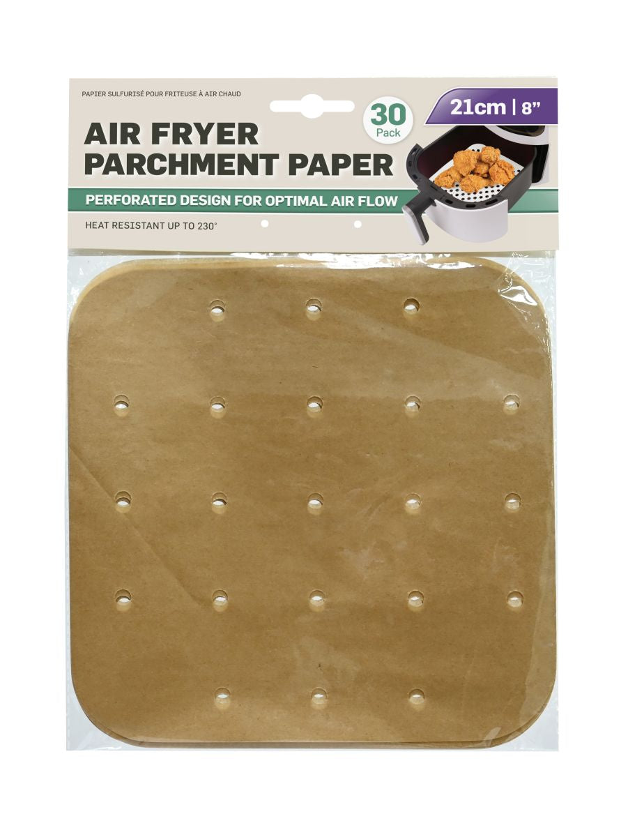 Air Fryer Parchment Paper 21 x 21cm 30 Pack