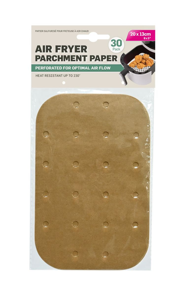 Air Fryer Parchment Paper 20 x 13cm 30 Pack