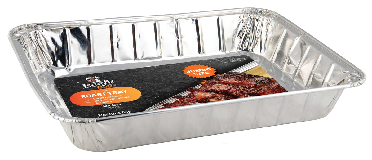 Foil BBQ Tray 34x45cm - Rectangle Roasting Pan