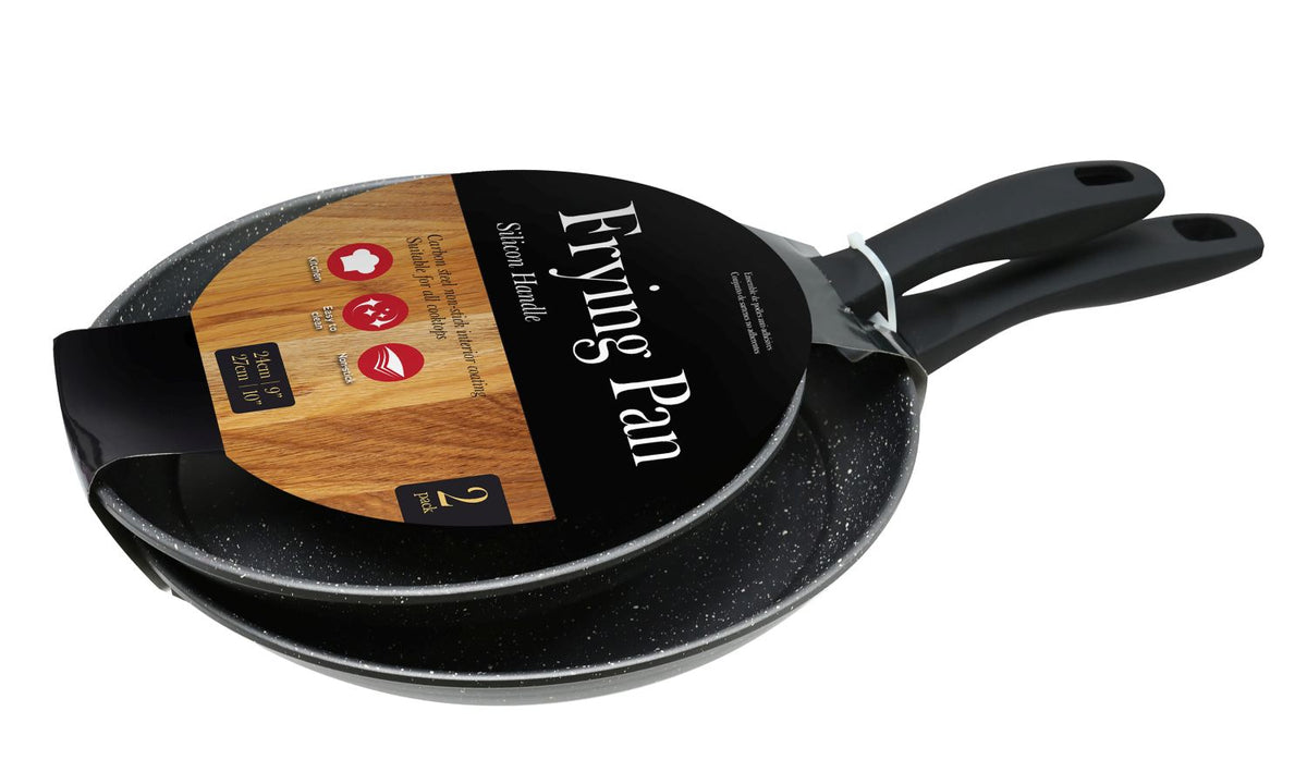 Non-Stick Frying Pans 24cm & 27cm - 2 Pack