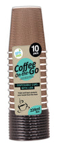 Coffee Cups Disposable with Lids 10 Pack