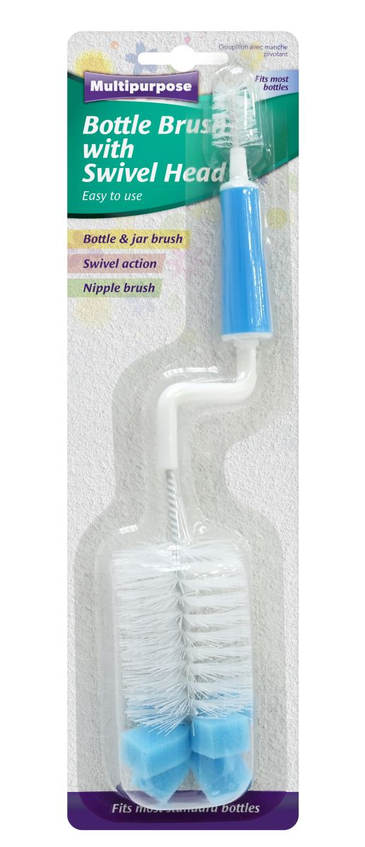 Bottle Brush with Swivel Handle