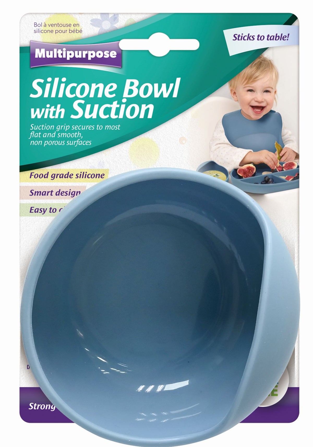 Baby Suction Bowl 12x8cm - Silicone