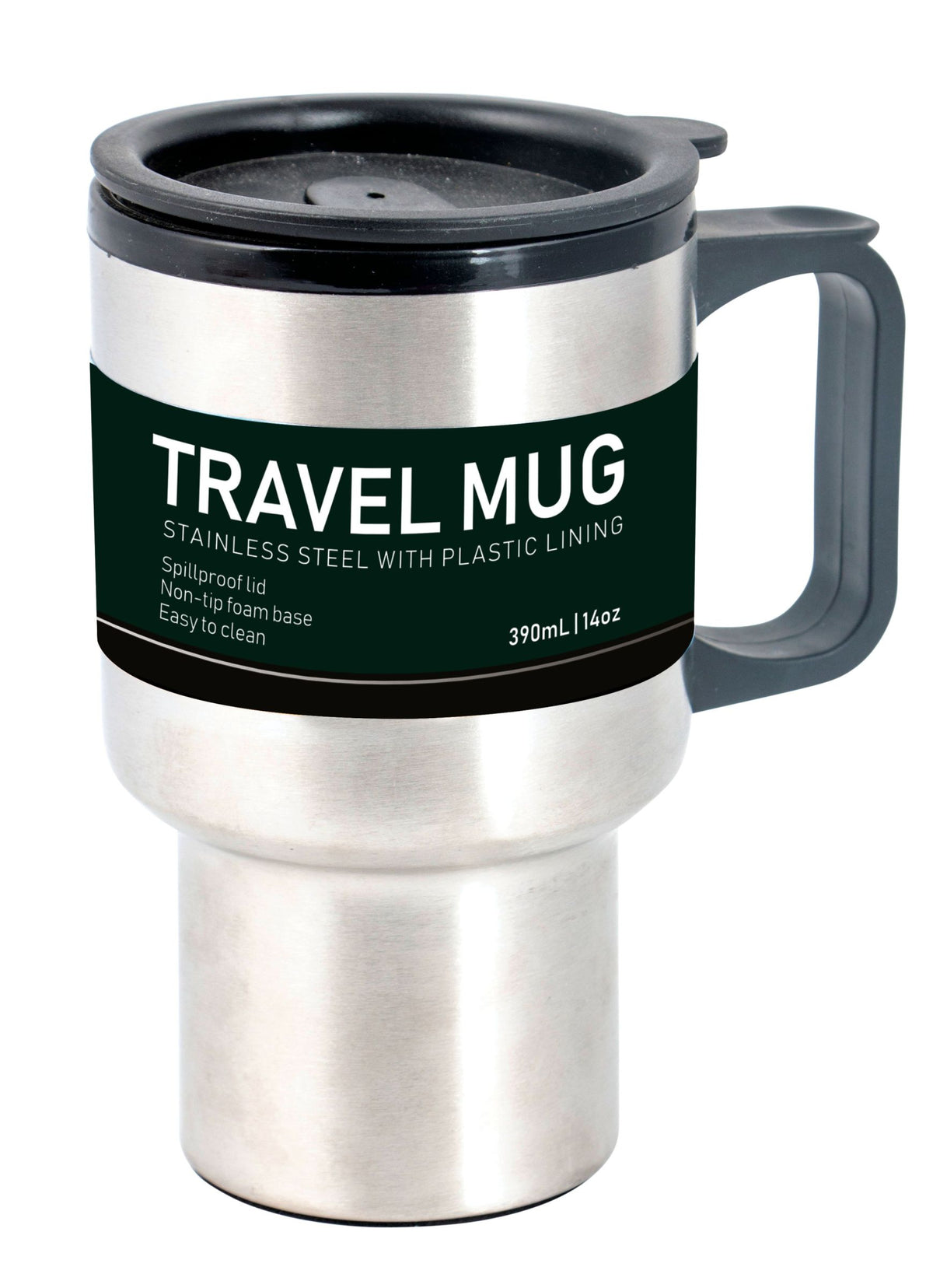 Stainless Steel Travel Mug 390mL - Insulated