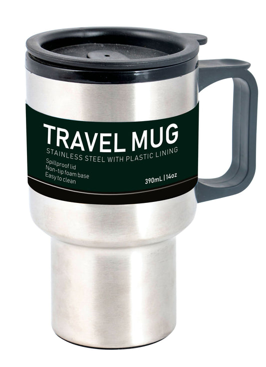 Travel Mug Stainless Steel 390mL
