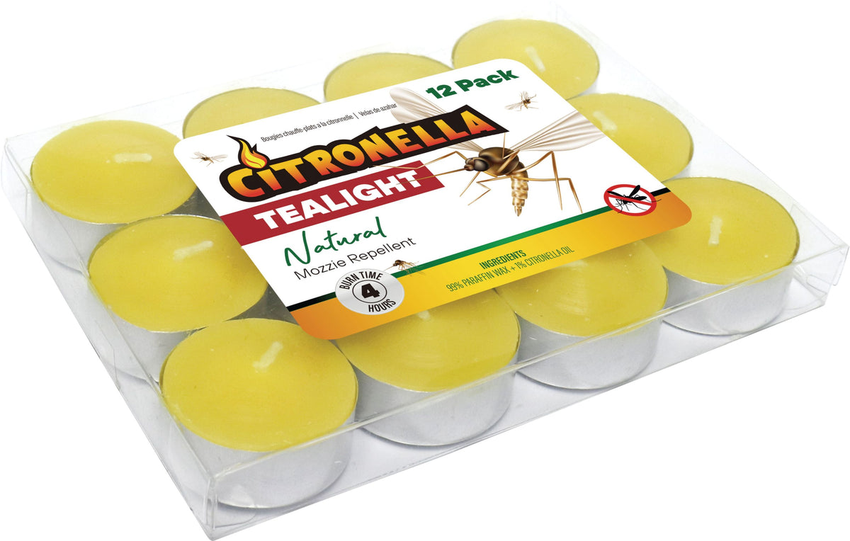 Citronella Tea Lights 14g - 12 Pack