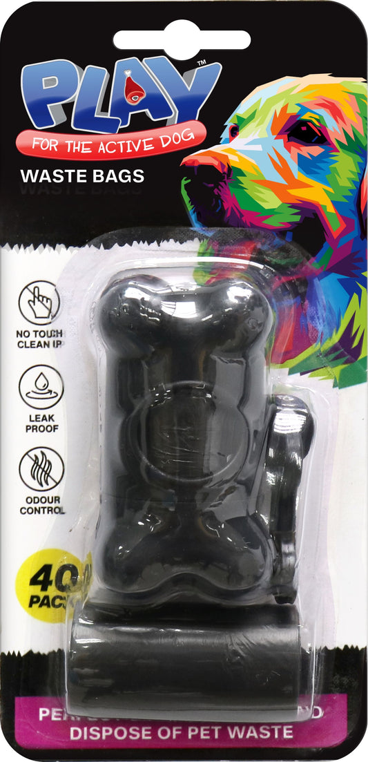 Pet Waste Bag + Dispenser 40 Pack