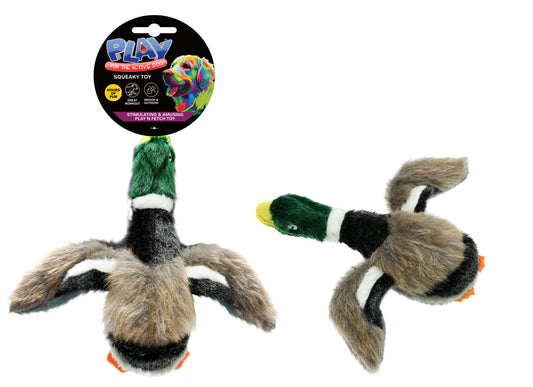 Squeaky Mallard Duck Pet Toy 23 x 13cm