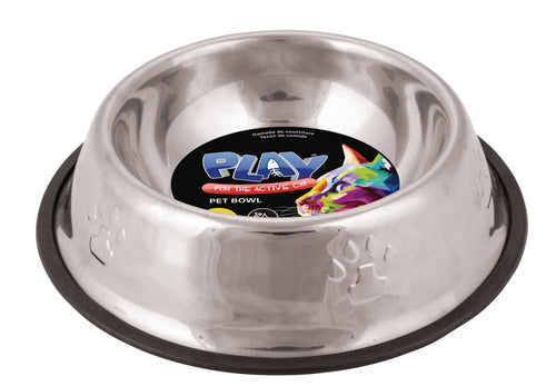 Stainless Steel Pet Bowl 350mL - Embossed Design