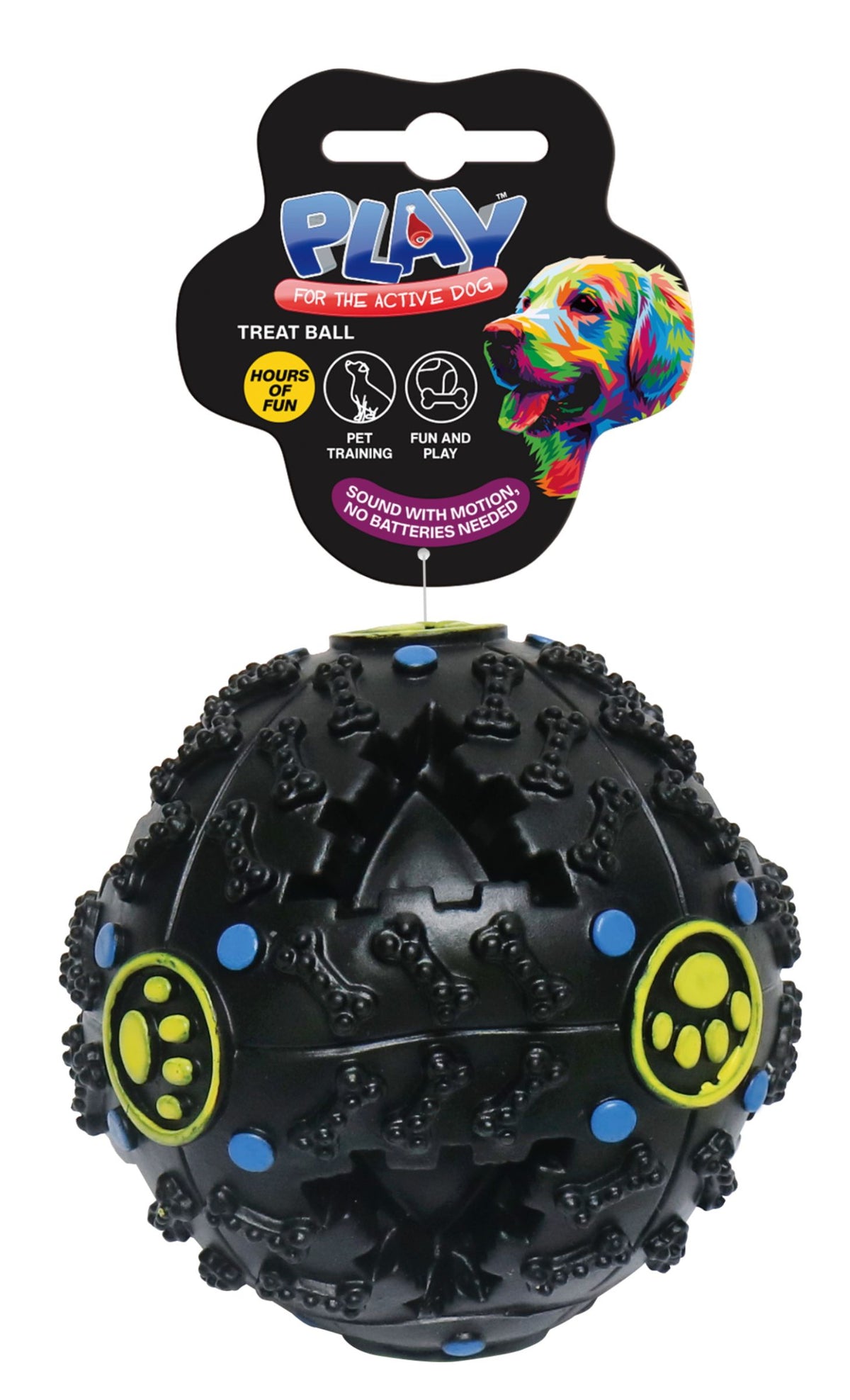 Dog Treat Ball 9.3cm - Interactive Toy