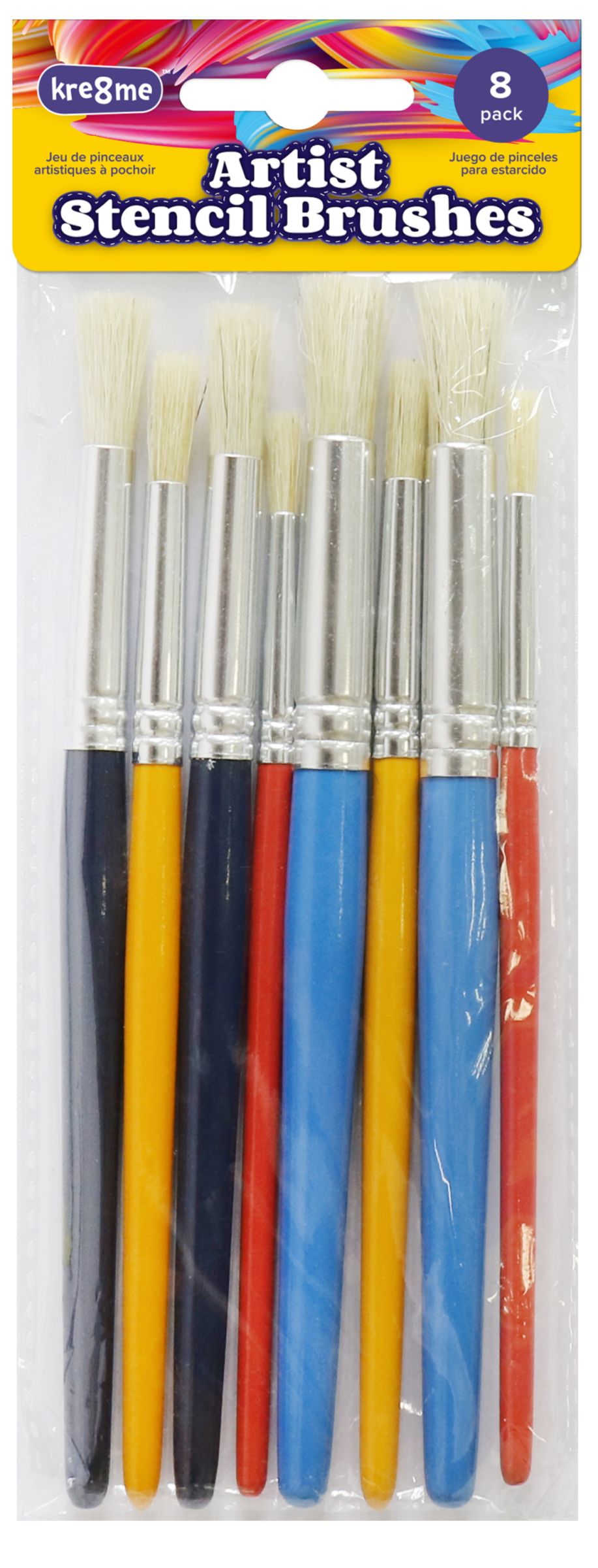 Artist Stencil Brush Set 8 Piece