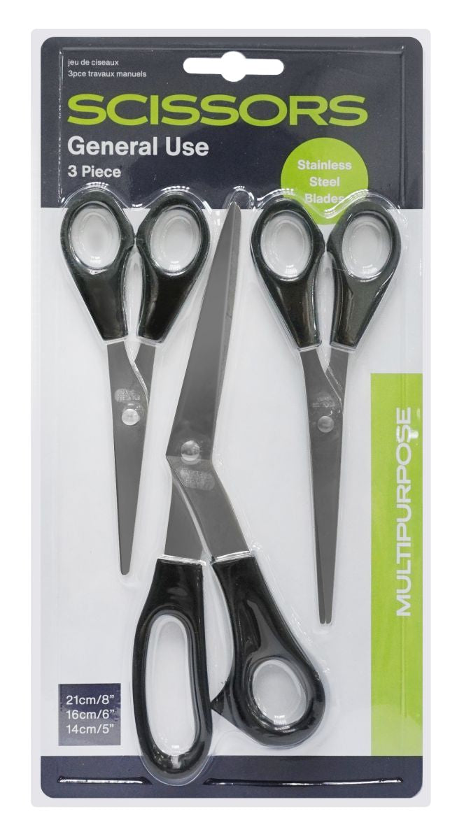 Scissors 3-Pack Set - Multi-Purpose