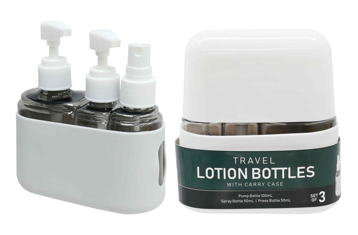 Travel Lotion & Spray 3 Bottle Set 50ml 50ml 100mL