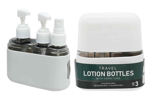 Travel Lotion & Spray 3 Bottle Set 50ml 50ml 100mL