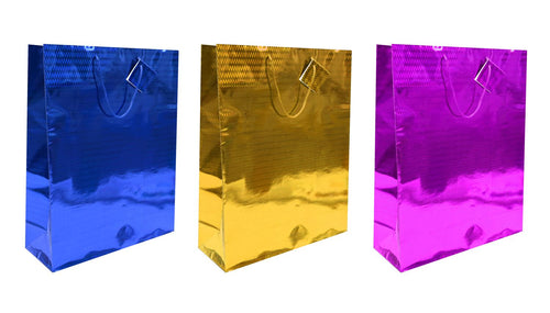 Holographic Gift Bag Extra Large 33x42cm - 3 Colors