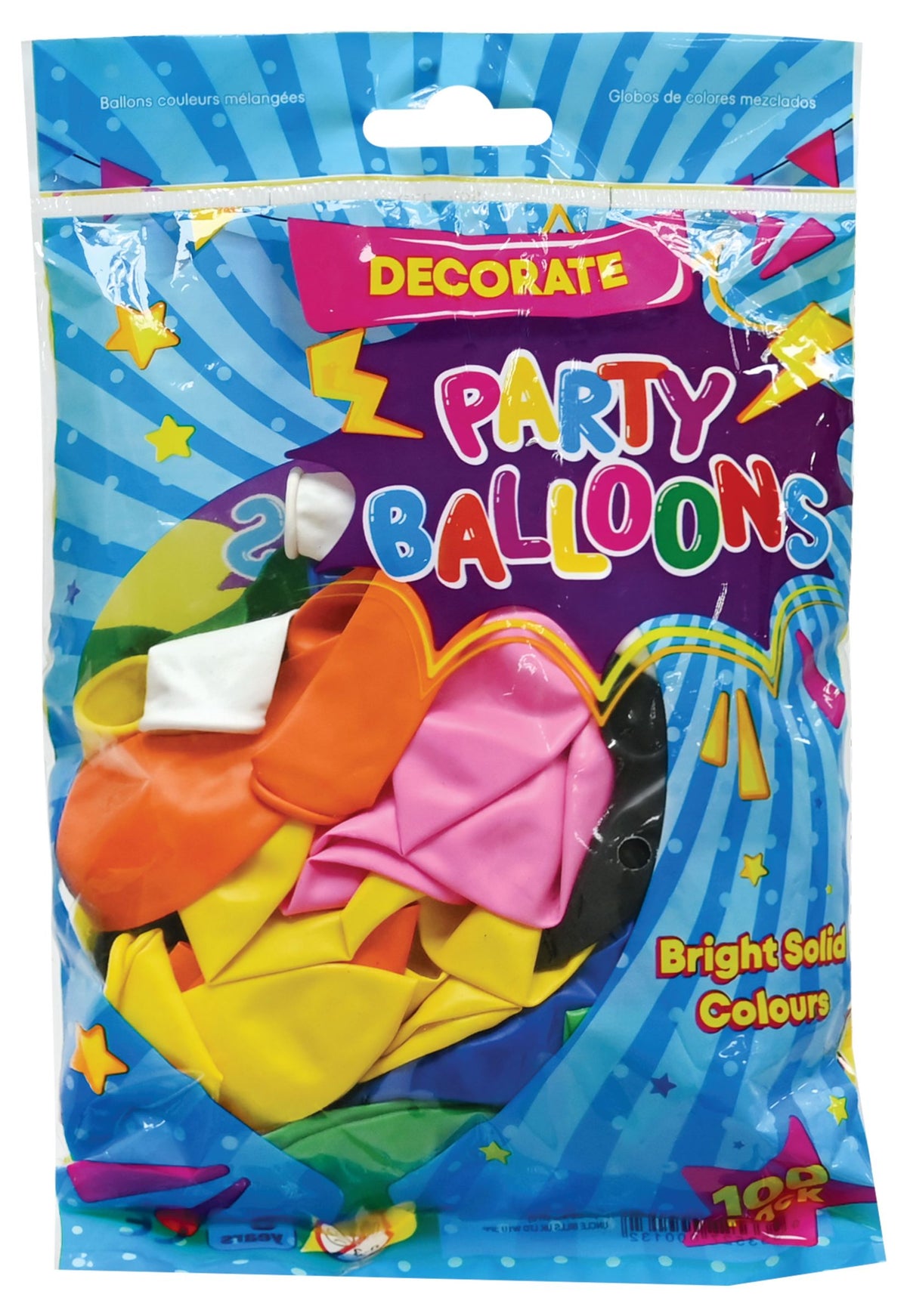 Mixed Color Balloons 100-Pack - Bulk Party Supply
