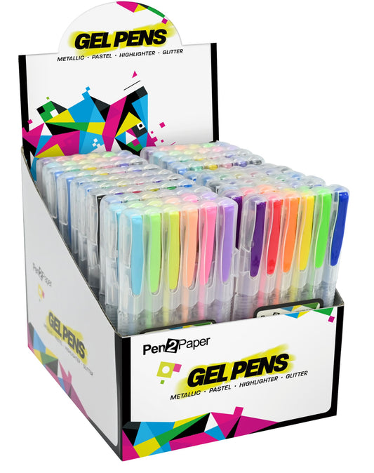 Gel Pens 6 Pack 4 Assorted