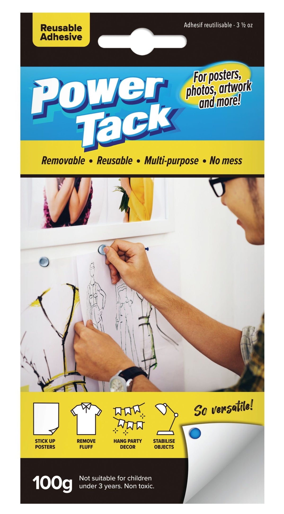 Power Tack 100g - Reusable Adhesive