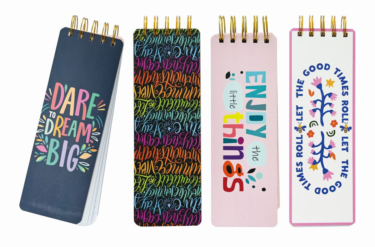 Spiral Memo Jotter Pad 150 Sheets - 4 Assorted