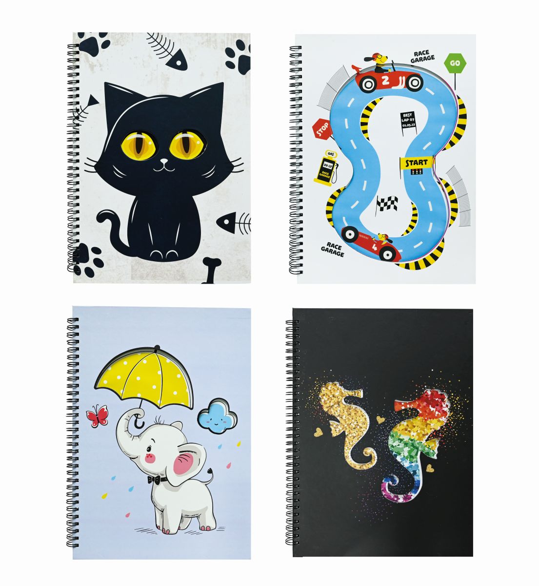 Die Cut Notebook A4 100 Pages - Unique Shape