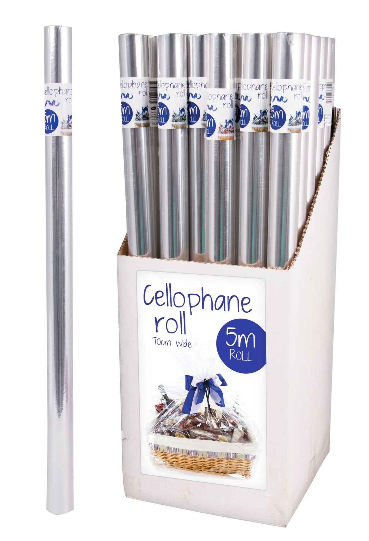 Clear Cellophane Roll 70cm x 5m - Gift Wrap