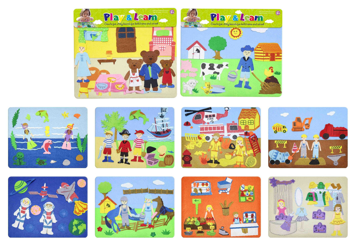 Learn & Play Felt Board 38x32cm - Educational Toy