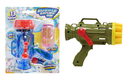 Bubble Gatling Gun - 2 Assorted Colors
